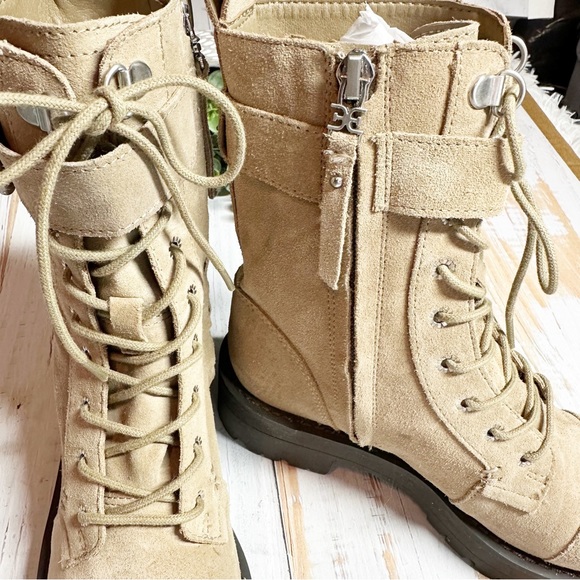 Sam Edelman Junip Brown Combat Lace Up Ankle Boots size US 5 NWOB - Picture 7 of 11